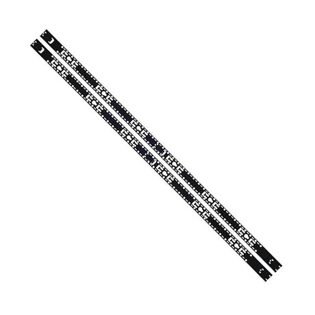 Tripp Lite Rack Enclosure Vertical Equipment Management Bars for Additional Cable Management and 0U Vertical PDUs, 48U Rack Mount, Single-Width, 1 Pair, 5-Year Warranty (SRVRTBAR48SGL)