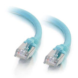 C2G 00747 Cat6a Cable - Snagless Shielded Ethernet Network Patch Cable, Aqua (8 Feet, 2.43 Meters) 8 Feet Aqua