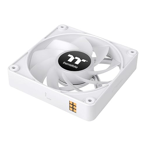Thermaltake CT140 EX ARGB Reverse PC Cooling Fan White (3-Fan Pack), Magnetic Connection, 5V Motherboard Sync, 16.8 Million Colors 9 Addressable LEDs, 140 mm Case/Radiator Fan, CL-F195-PL14SW-A