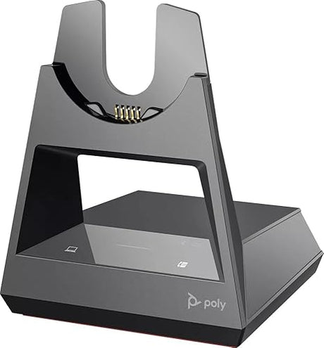 Voyager Office Base (Plantronics) - Compatible with Voyager Focus 2 and Voyager 4300 UC Series Headsets (Sold Separately) - Connect to PC/Mac, Deskphone, & Cell Phone - Teams Version