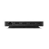 Lenovo USB-C Dual Display Travel Dock, 7 Ports, HDMI & DP Ports Support Dual Displays at 4K, Up to 100W PD Pass Through, Integrated USB-C Cable, Black USB Dock