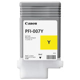 Canon PFI-007Y Original Ink Cartridge - Dye Yellow