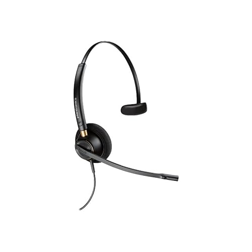 Poly EncorePro 510D - EncorePro 500 Series - Headset - On-Ear - Wired - Quick Disconnect - Black - TAA Compliant - Certified for Skype for Business