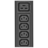 TRIPP LITE PDU Basic 32 C13 6 C19 3.3/3.8kW 208/240V L6-20P 10ft Cord 0URM (PDUV20HVL6-72), Black