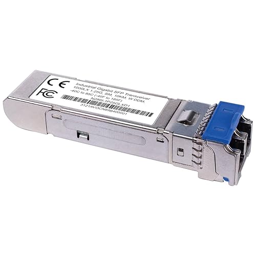Tripp Lite Gigabit Industrial SFP Transceiver, Singlemode Fiber, 1000Base-LX, LC Duplex, DDM, Bi-Directional, 1.25 Gbps, Up to 6.2 Miles / 10 Km, 1-Year Warranty (N286I-1P25GLXD1)