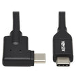 Tripp Lite USB C Cable USB 3.2 Gen 2 Right-Angle 100W PD Charging M/M 1M (U420-01M-G25ARA)