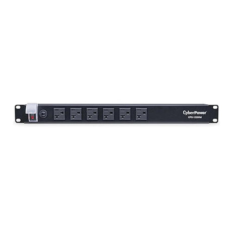 CyberPower CPS1220RM Basic PDU, 100-125V/20A, 12 Outlets, 15ft Power Cord, 1U Rackmount Basic 20A