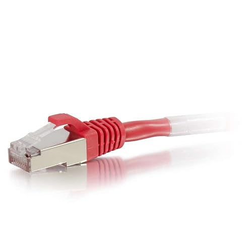 C2G 00843 Cat6 Cable - Snagless Shielded Ethernet Network Patch Cable, Red (2 Feet, 0.60 Meters) 2 Feet Red