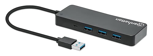 Manhattan 7-Port USB Hub A Male A Female 5Gbit/s Black