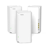 Tenda AX5400 Mesh WiFi 6 System Nova MX15 Pro - 6 * 3dBi Antennas up to 7300 sq.ft WiFi Coverage - Wi-Fi 6 Mesh for up to 200 Devices, 3*Gigabit Ports, Easy Setup, Amazon Alexa, 3-Pack