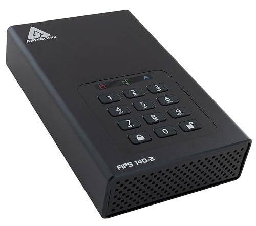 Apricorn Aegis Padlock 10 TB DT 256-Bit Encrypted USB 3.0 Hard Drive (ADT-3PL256-10TB)