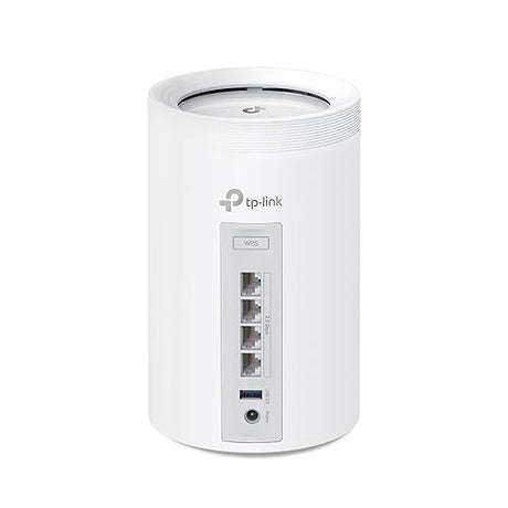 TP-Link Deco BE11000 Tri-Band WiFi 7 Mesh (Deco BE65) - 11 Gbps, 5200 Sq.Ft, 4× 2.5 G Ethernet, 6G Band, AI-Driven Band, HomeShield 2-Pack Wi-Fi 7 | BE11000,11G Port 2-Pack