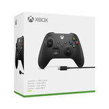 Xbox Wireless Controller + USB-C Cable for Xbox Series X|S, Xbox One, and Windows Devices, USB-C cable included - Carbon Black Wireless Controllers + USB-C Cable