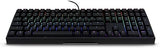 Cherry MX Board 3.0 S Wired Gamer Mechanical Keyboard with Aluminum Housing - MX Red Switches (Slight Clicky) for Gaming and Office - Customizable RGB Backlighting - Full Size - Black Black W/Red Switch