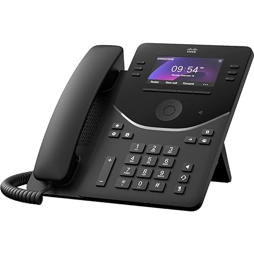 Cisco DP-9851 IP Phone - Corded - Corded - Desktop - Carbon Black - 6 x Total Line - VoIP - 3.7 LCD - 2 x Network (RJ-45) - PoE Ports