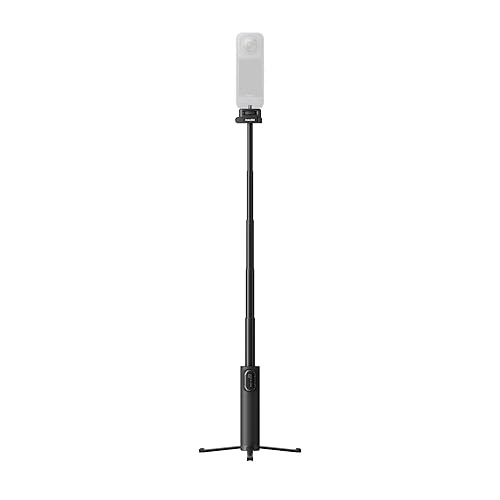Insta360 Foldable 2-in-1 Selfie Stick, 1/4 Mount, Compatible with X5, X4, X3, Built-in Tripod