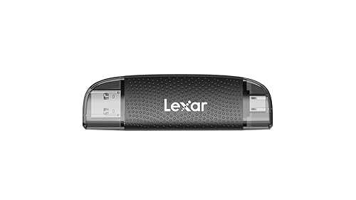 Lexar Dual-Slot USB-A/C Reader, Up to 205MB/s Transfer Speed, Supports SD and microSD Cards (LRW310X-BNBNG)