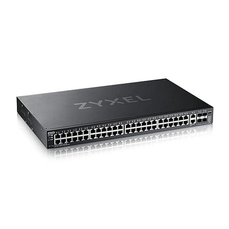 Zyxel 48-Port Gigabit Switch | Nebula Cloud Managed/L3 Access | 6X 10G Uplink (2X Copper + 4X SFP+) [XGS2220-30]
