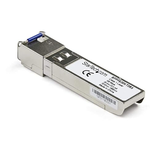 StarTech.com Juniper SFP-FE20KT13R15 Compatible SFP Module - 100BASE-BX-U - 100 Mb Ethernet BiDi Fiber Single Strand SFP - LC 20km (SFPFE20KT3R5)