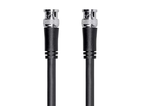 Monoprice SDI BNC Cable - 6 Feet - Black, 12Gbps, 16 AWG, Dual Copper, Aluminum Shielding, for Transmitting UHD-SDI Video Signals - Viper Series