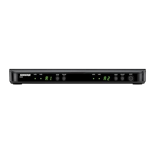 Shure BLX288/B58 UHF Wireless Microphone System - Perfect for Church, Karaoke, Vocals - 14-Hour Battery Life, 100m Range | Includes (2) BETA 58A Handheld Vocal Mics, Dual Channel Receiver | H10 Band H10 Band (542-572 MHz)