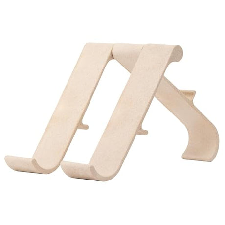 R-Go Tools Treepod, Ergonomic Adjustable Laptop and Tablet Stand, Bio-Based Wood Fibre, Modular Design, White