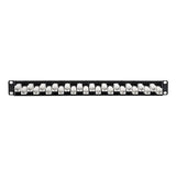 Tripp Lite N254-024-6A-of 24-Port Cat6a Cat6 Cat5e Feed-Through Patch Panel Offset with Cable Management Bar RJ45 Ethernet 1URM TAA 24-Port Cat6a (Offset & Cable Management)