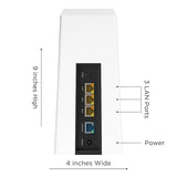 Motorola MQ20 WiFi 6E Router with Easy Mesh, Tri-Band 8.4 Gbps Speed, 3000 sq. ft Coverage, Advanced Parental Controls, Next-Gen Security & Seamless Device Management, Black, Dual Pack Black Dual Pack