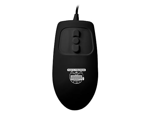 Man & Machine Mighty Mouse, Sealed Waterproof - Black