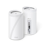 TP-Link Deco BE33000 Quad-Band WiFi 7 Mesh System (Deco BE95) - Coverage up to 7800 Sq.Ft, AI-Driven Smart Antennas, 10G Multi-Gig Ethernet ports, Replaces Router and Extender 2-Pack Wi-Fi 7 | BE33000,10G Port 2-Pack