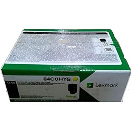 Lexmark High Yield Yellow Return Program Toner Cartridge for US Government, 16000 Yield (84C0HYG)
