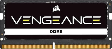 CORSAIR Vengeance SODIMM DDR5 RAM 16GB (1x16GB) 4800MHz CL40-40-40-77 1.1V Intel AMD Laptop Notebook Memory - Black (CMSX16GX5M1A4800C40) 4800MHz 16GB (1x16GB)