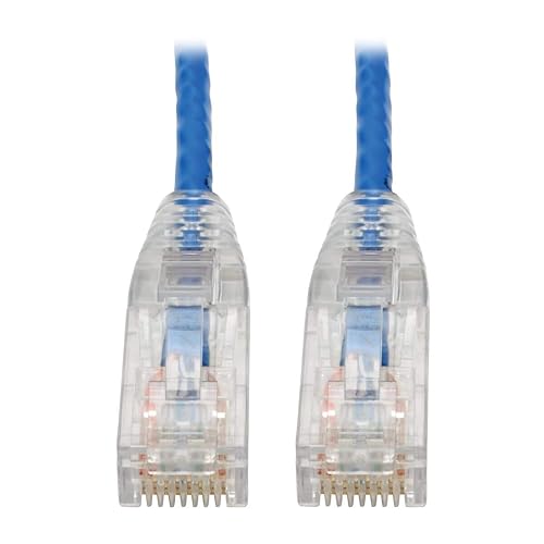 Tripp Lite Connectivity 7ft Cat6 Blue Snagless Utp Rj45 Molded Slim Gigabit Patch Cable