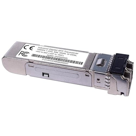 Tripp Lite Gigabit Industrial SFP Transceiver, Multimode Fiber, 1000Base-SX, LC Duplex, DDM, Bi-Directional, 1.25 Gbps, Up to 1804 Feet / 550 M, 1-Year Warranty (N286I-1P25GSXD)