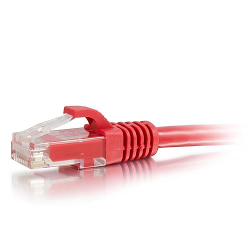 C2G 03999 Cat6 Cable - Snagless Unshielded Ethernet Network Patch Cable, Red (4 Feet. 1.22 Meters) 4 Feet/ 1.22 Meters Red