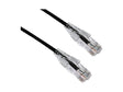 Axiom Bendnflex Ultra-Thin - Patch Cable - RJ-45 (M) to RJ-45 (M) - 1 ft - Utp - Cat 6 - Snagless - Black