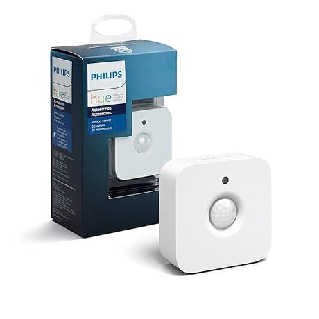 Philips Hue Indoor Motion Sensor for Smart Lights (Requires Hue Hub) Installation-Free, Smart Home, Smart Lighting, Exclusively for Philips Hue Smart Bulbs Sensor Only (New Version)