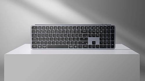Keychron B6 Pro Ultra Thin Wireless Keypad, Full-Size QMK with Numeric Keypad, 2.4GHz/Bluetooth 5.2/USB Connection, Long Battery Life, Compatible with Mac Windows Linux - White