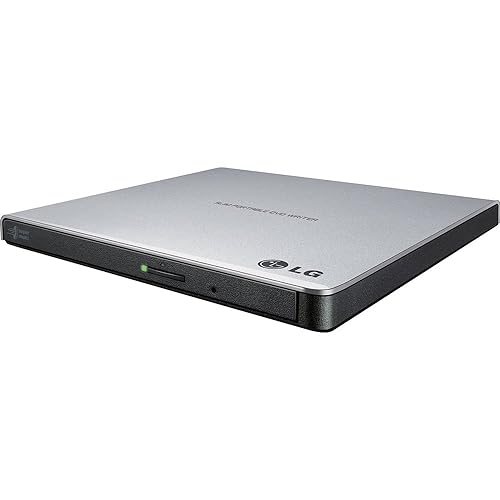 LG Electronics External Slim DVDRW 8X USB with Cyberlink Optical Drives GP65NS60 Drive Silver