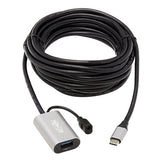 TRIPP LITE USB C Active Extension Cable USB C to USB-A USB 3.1 Gen 1 M/F 5M (U330-05M-C2A), Black