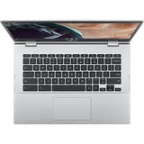 ASUS Asus Chromebook CX1 CX1400 CX1400CKA-DS84F 14 Chromebook - Full HD - Intel Celeron N4500-8 GB - 64 GB Flash Memory - Transparent Silver