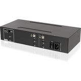 IOGEAR 2-Port 4K30HZ Dual View DISPLAYPORT PP4.0 Secure KVM Switch W/Audio Connections.