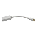 Tripp Lite 6in Mini DisplayPort 1.2a to DisplayPort Video Adapter Converter Cable 4Kx2K @ 60Hz M/F 6 White (P139-06N-DP-V2B)