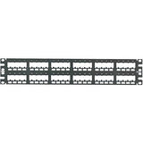 Panduit CPP48FMWBLY 48-Port Flat Flush-Mount Patch Panel, Black