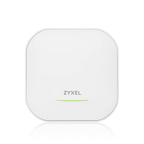 Zyxel WiFi 6E AXE5400 2.5G Multi-Gigabit Business AP | Bandflex 2.4Ghz and 5Ghz or 6Ghz Operation | 1 GbE Passthru| Mesh, Seamless Roaming, Captive Portal | Hybrid Cloud | POE+ Support | NWA220AX-6E