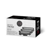 Premium Tone Replacement for Brother TN760 Trio Pack High Yield Black