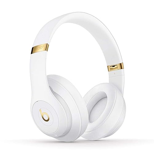 Beats Studio3 Wireless Noise Cancelling Over-Ear Headphones - Apple W1 Headphone Chip, Class 1 Bluetooth, 22 Hours of Listening Time, Built-in Microphone - White White Studio3