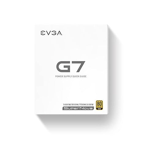 EVGA Supernova 750 G7, 80 Plus Gold 750W, Fully Modular, Eco Mode with FDB Fan, 10 Year Warranty, Includes Power ON Self Tester, Compact 130mm Size, Power Supply 220-G7-0750-X1