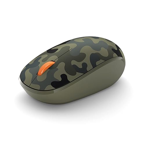 Microsoft Bluetooth Mouse: Compact, Comfortable Design, Right/Left Hand Use, 3-Buttons, Wireless Bluetooth Mouse for PC/Laptop/Desktop, Works with Mac/Windows Computers - Forest Camo