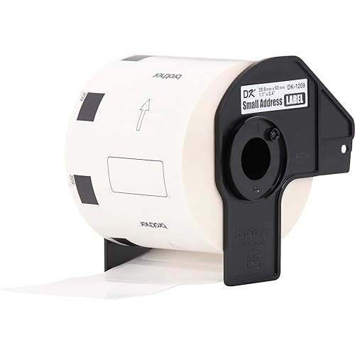 Brother Genuine DK-1209 Small Address Paper Label Roll, Die-Cut Paper Labels, Engineered for Excellence, 800 Labels Per Roll,White, 3 Rolls (DK12093PK) 3 Rolls Label Roll